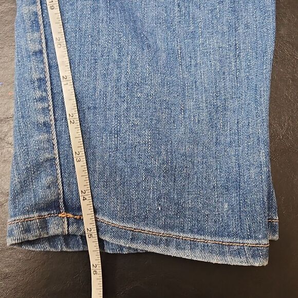 Current/Elliott Womens The Pony Boy Jeans Cropped Size 32 Light Wash High Rise - Picture 9 of 9